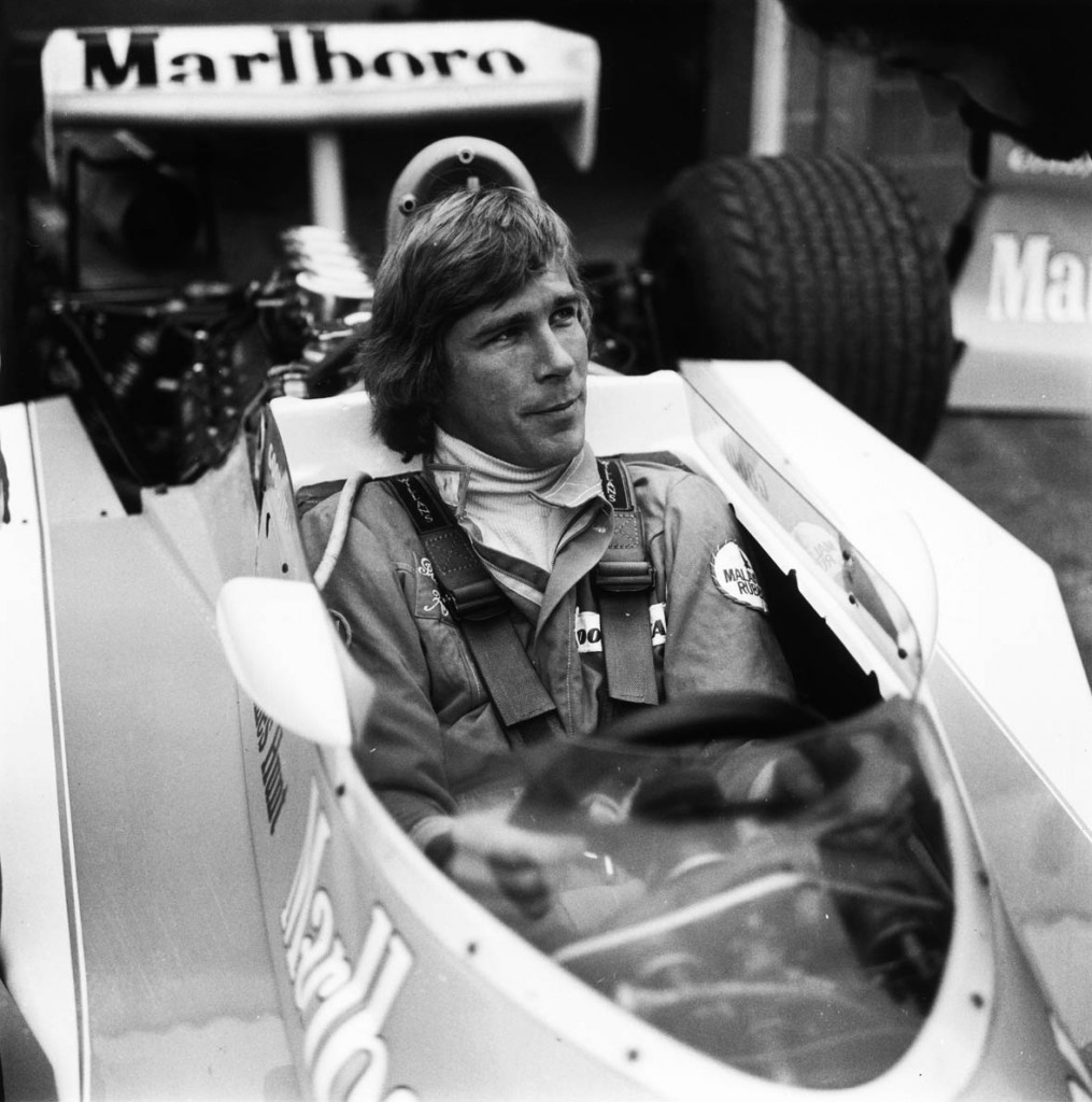 15th December 1975: British racing driver James Hunt (1947 - 1993), shortly after leaving the Hesketh team and joining the McLaren Formula One team. He is seated in a Formula One McLaren of the type in which he would win the 1976 season's F1 Drivers' World Championship title. (Photo by Evening Standard/Getty Images)