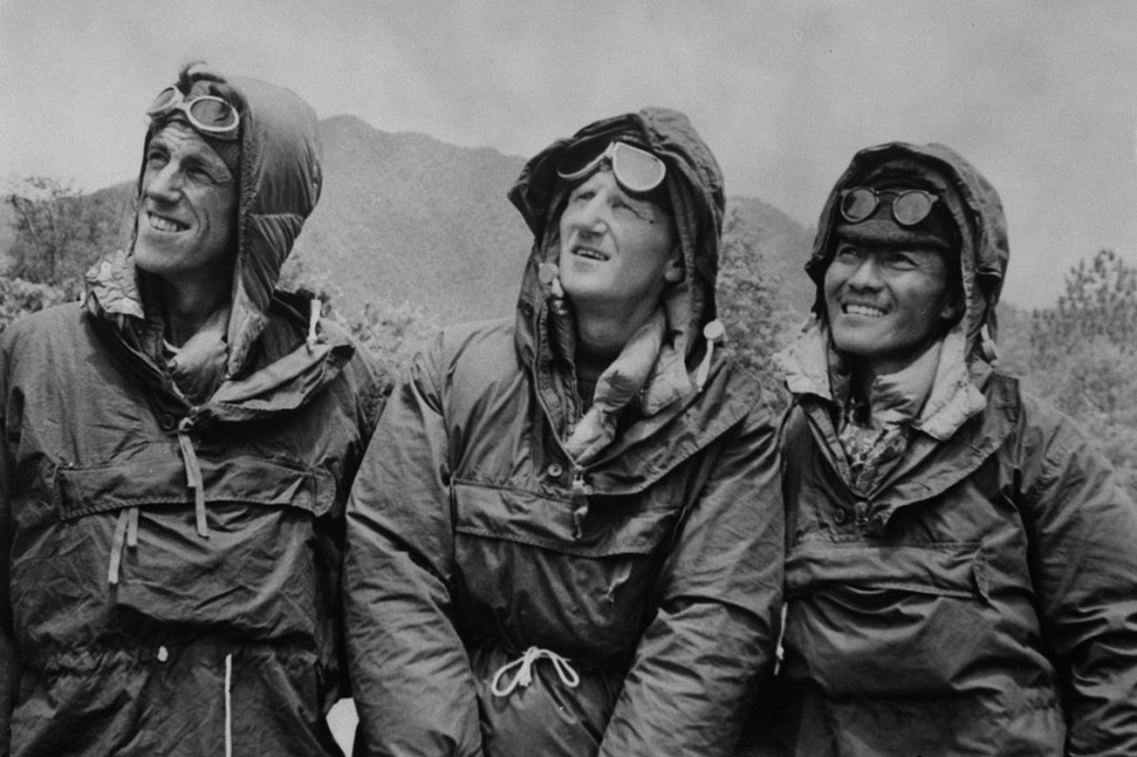 File photo dated 26/05/53 of the first conquerors of Everest, Edmund Hillary (left) and Sherpa Tenzing Norgay (right), with expedition leader Colonel John Hunt (centre) in Katmandu, Nepal, after descending from the peak.. Picture date: Monday May 20, 2013. It is the 60th anniversary since the highest mountain in the world was climbed, it was considered one of the greatest highlights of human endeavour. See PA story ADVENTURE Everest. Photo credit should read: PA Wire