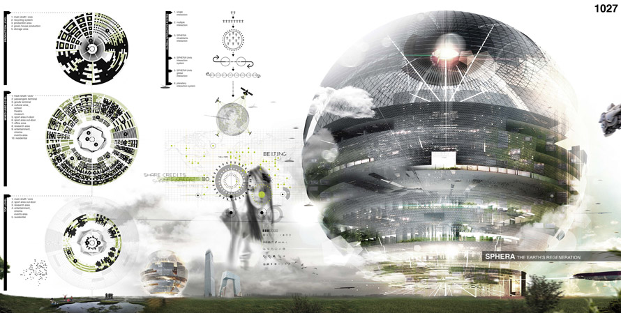 Sphera-The Earth's Regeneration, σχεδιασμένη από τους Santi Musmeci και Sebastiano Maccarrone