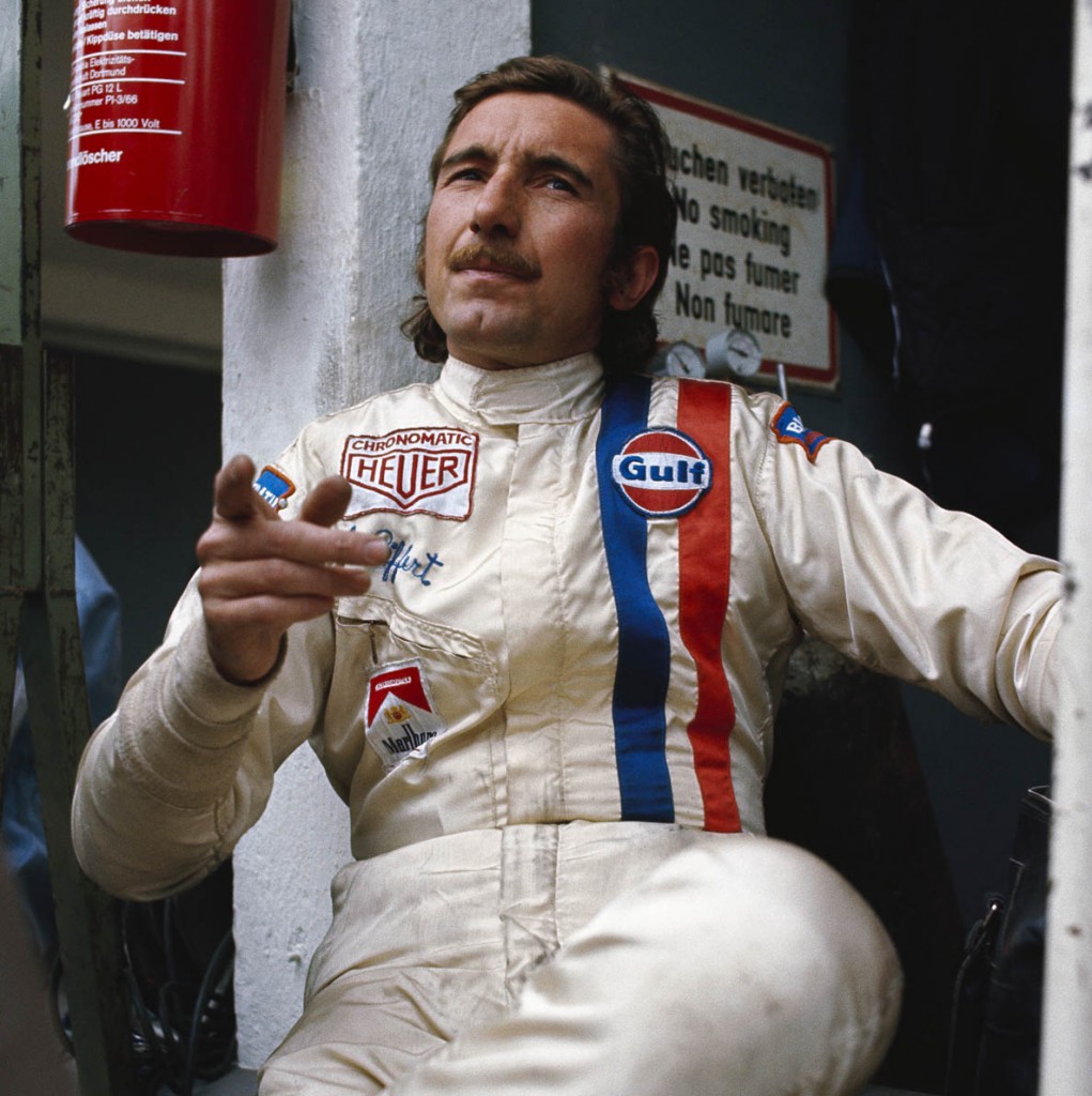 30 May 1971, Nurburgring, Germany --- Jo Siffert at a race in Nurburgring, Germany, in 1971. --- Image by © Schlegelmilch/Corbis