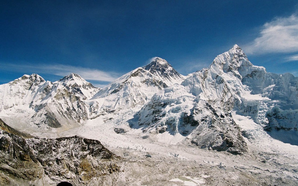 Kala Patthar view of Khumbu Glacier and Icefall 