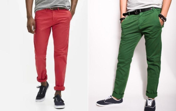 Χρωματιστά παντελόνια: πώς να μη φέρνουμε σε κλόουν